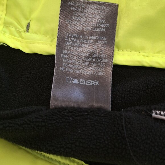 Athletic Works Boys Hybrid Jacket Hoodie Gray Black Neon Green Size Small 6/7 - Picture 7 of 7